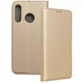   Huawei Y6P könyvtok, fliptok, telefon tok, mágneszáras, bankkártyatartós, arany