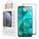 Huawei P40 Lite E üvegfólia, tempered glass, előlapi, 10D, edzett, hajlított, fekete kerettel