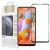 Samsung Galaxy A11 üvegfólia, tempered glass, előlapi, 10D, edzett, hajlított, fekete kerettel