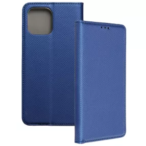   iPhone 12 Mini könyvtok, fliptok, telefon tok, mágneszáras, bankkártyatartós, sötétkék