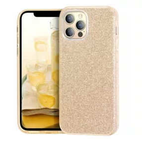   iPhone 12 Pro Max szilikon tok, hátlaptok, telefon tok, csillámos, arany, Glitter