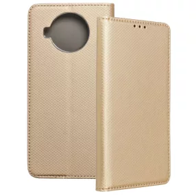   Xiaomi Mi 10T Lite 5G könyvtok, fliptok, telefon tok, mágneszáras, bankkártyatartós, arany