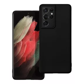   Samsung Galaxy S21 Ultra 5G szilikon tok, hátlaptok, telefon tok, matt, fekete