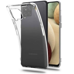   Samsung Galaxy A12 / A12 Nacho / M12 szilikon tok, hátlaptok, telefon tok, vastag, átlátszó, transzparens, 2mm