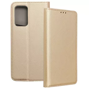   Realme 7 5G könyvtok, fliptok, telefon tok, mágneszáras, bankkártyatartós, arany