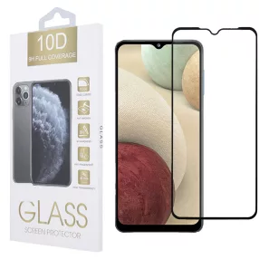   Samsung Galaxy A32 4G üvegfólia, tempered glass, előlapi, 10D, edzett, hajlított, fekete kerettel