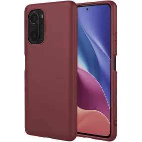   Xiaomi Mi 11i / Redmi K40 / K40 Pro / Poco F3 / F3 Pro szilikon tok, hátlaptok, telefon tok, matt, bordó