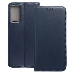   Xiaomi Redmi 9T / Poco M3 könyvtok, fliptok, telefon tok, mágneszáras, bankkártyatartós, sötétkék, Smart Magnetic