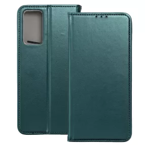   Xiaomi Redmi 9T / Poco M3 könyvtok, fliptok, telefon tok, mágneszáras, bankkártyatartós, zöld, Smart Magnetic