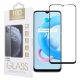 Realme C21 üvegfólia, tempered glass, előlapi, 10D, edzett, hajlított, fekete kerettel