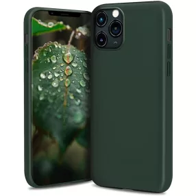   iPhone 13 Pro Max szilikon tok, hátlaptok, telefon tok, matt, zöld
