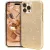 iPhone 13 Pro szilikon tok, hátlaptok, telefon tok, csillámos, arany, Glitter