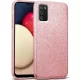 Samsung Galaxy A03s szilikon tok, hátlaptok, telefon tok, csillámos, pink, Glitter