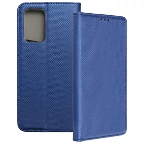   Samsung Galaxy M52 5G könyvtok, fliptok, telefon tok, mágneszáras, bankkártyatartós, sötétkék