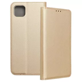   Realme C11 2021 / C20 könyvtok, fliptok, telefon tok, mágneszáras, bankkártyatartós, arany