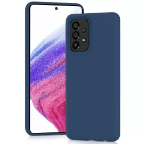   Samsung Galaxy A73 5G szilikon tok, hátlaptok, telefon tok, matt, sötétkék