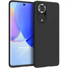   Huawei Nova 9 / Honor 50 szilikon tok, hátlaptok, telefon tok, matt, fekete