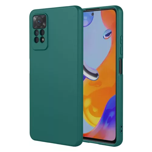 Xiaomi Redmi Note 11 Pro 4G / 5G (Globál) / Note 12 Pro 4G szilikon tok, hátlaptok, telefon tok, matt, zöld