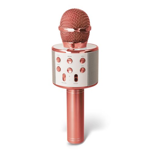 Bluetooth karaoke mikrofon hangszóróval, vezeték nélküli, rose gold, Forever BMS-300