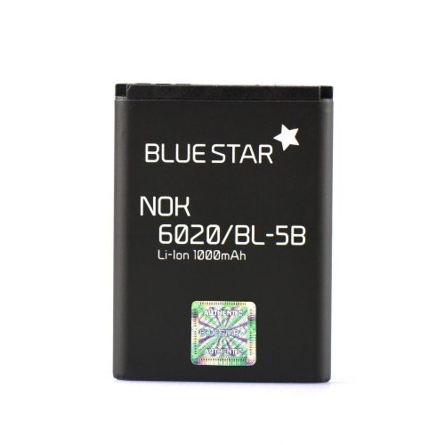 BlueStar Nokia 6020 5200 5300 3220 5140 BL-5B utángyártott akkumulátor 1000mAh