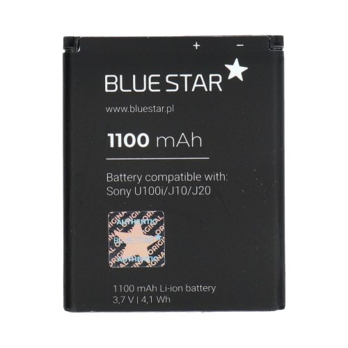 BlueStar Sony Ericsson BST-43 U100 Yari / J10 / J10I2 Elm utángyártott akkumulátor 1100mAh