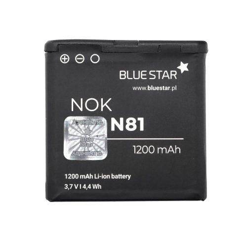 BlueStar Nokia E51/N81/N81 8GB/N82/N86 BP-6MT utángyártott akkumulátor 1200mAh