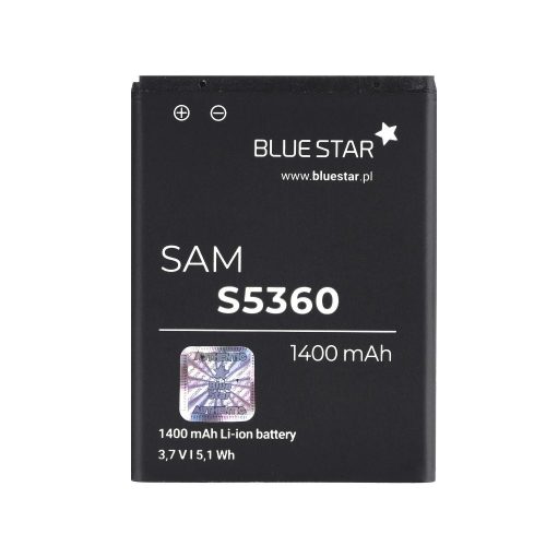 Samsung Galaxy Y SM-S5360 / Wave Y SM-S5380, EB454357VU kompatibilis akkumulátor, 1400mAh, BlueStar