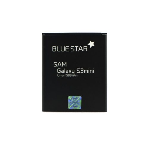Samsung Galaxy S3 Mini akkumulátor, EB-F1M7FLU kompatibilis, SM-i8190 / S3 Mini VE SM-I8200, 1500mAh, Bluestar