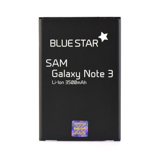 Samsung Galaxy Note3 akkumulátor, EB-B800BE kompatibilis, SM-N9000, SM-N9005, 3500mAh, Bluestar