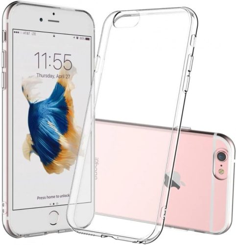 iPhone 6 / 6S szilikon tok, hátlaptok, telefon tok, ultravékony, átlátszó, 0.3mm