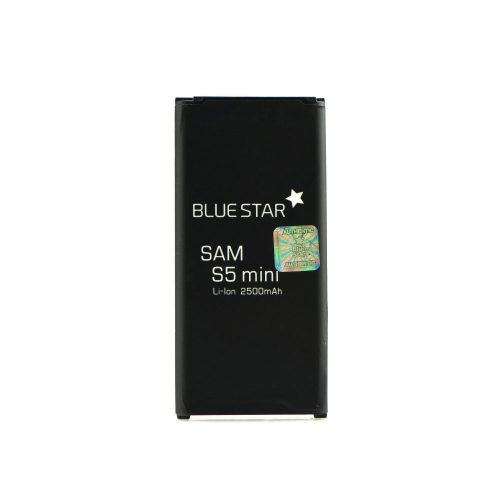 Akkumulátor, Samsung Galaxy S5 mini SM-G800, EB-BG800BBE kompatibilis akkumulátor, 2100mAh, Bluestar