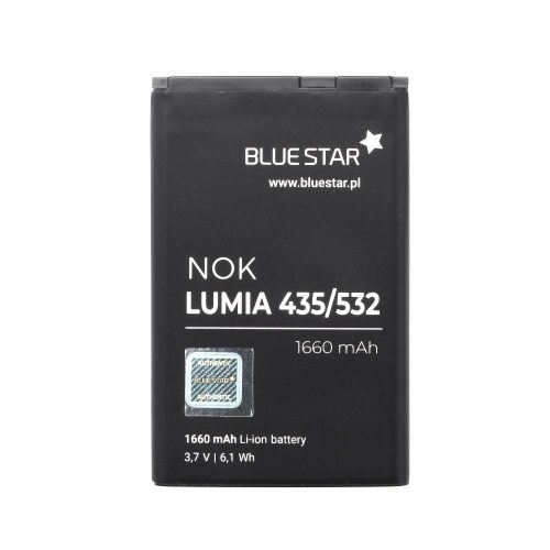 Nokia Lumia 435/532 akkumulátor, BV-5J kompatibilis, 1660mAh, BlueStar