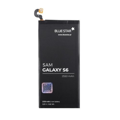 Akkumulátor, Samsung Galaxy S6, EB-BG920ABE kompatibilis akkumulátor, 2550mAh, Bluestar