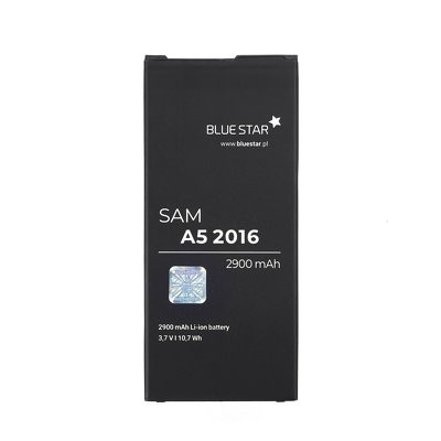 Samsung Galaxy A5 2016 akkumulátor, EB-BA510ABE kompatibilis, SM-A510F/DS, 2900mAh, Bluestar