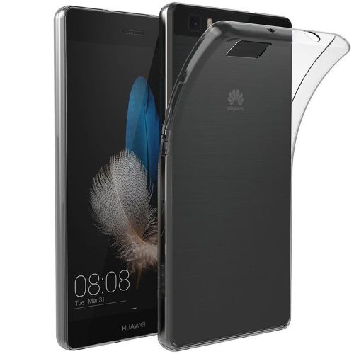 Huawei P8 Lite szilikon tok, hátlaptok, telefon tok, vékony, átlátszó, 0.5mm