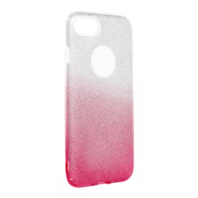   iPhone 7 / 8 szilikon tok, hátlaptok, telefon tok, csillámos, pink-ezüst, Shining Case