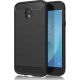 Samsung Galaxy J3 2017 szilikon tok, hátlaptok, telefon tok, karbon mintás, fekete, Carbon Case