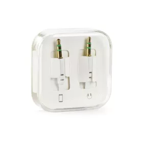 Jack-jack audio kábel fehér 3,5mm-3,5mm