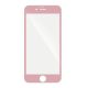 iPhone 6 / 6S üvegfólia, tempered glass, előlapi, 5D, edzett, hajlított, rose gold kerettel