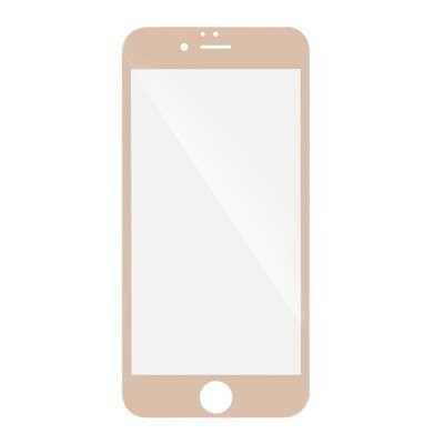 iPhone 7 Plus / 8 Plus üvegfólia, tempered glass, előlapi, 5D, edzett, hajlított, arany kerettel