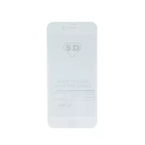   Huawei Mate 10 üvegfólia, tempered glass, előlapi, 5D, edzett, hajlított, fehér kerettel