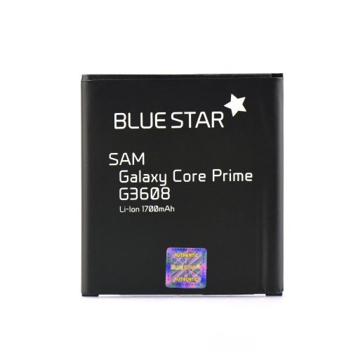 Samsung Galaxy Core Prime akkumulátor, EB-BG360BBE kompatibilis, 1700mAh, Bluestar