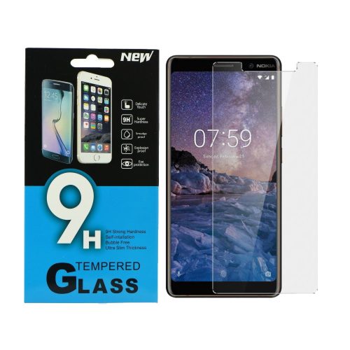 Nokia 7 Plus üvegfólia, tempered glass, előlapi, edzett