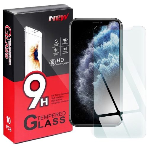 iPhone 11 Pro Max / XS Max üvegfólia, tempered glass, előlapi, edzett, 10db/csomag