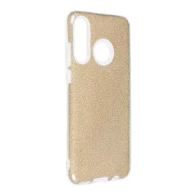   Huawei P30 Lite szilikon tok, hátlaptok, telefon tok, csillámos, arany, Shining Case