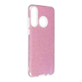  Huawei P30 Lite szilikon tok, hátlaptok, telefon tok, csillámos, pink, Shining Case