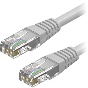   Hálózati kábel, LAN kábel, RJ45 csatlakozókkal, szürke, 1M, 8P8C