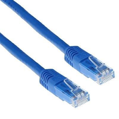 Hálózati kábel, LAN kábel, RJ45 csatlakozókkal, kék, 5M, 8P8C