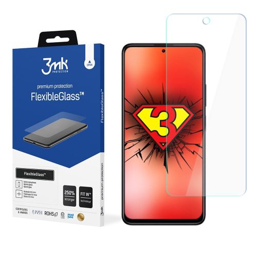 Xiaomi Redmi Note 11 Pro 4G / 5G / Note 11 Pro Plus 5G / Pro+ 5G (Globál) üvegfólia, tempered glass, előlapi, flexibilis, hibrid, 3MK Flexible Glass Lite