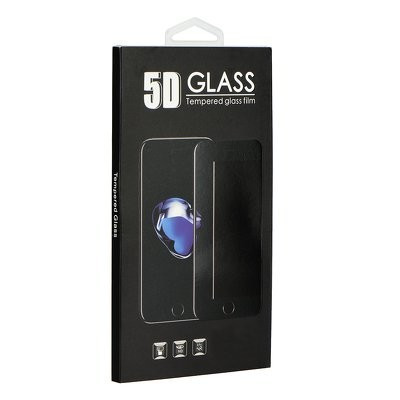 Samsung Galaxy A20 / A30 / A50 üvegfólia, tempered glass, előlapi, 5D, edzett, hajlított, fekete kerettel